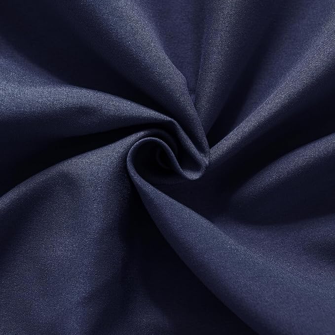 Bed Skirt Queen Size Ruffled Bed Skirt with Split Corners, 16 Inch Drop Dust Ruffle Bed Skirt with Platform, Blue, Queen - 16" Drop