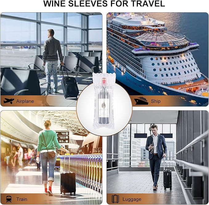 BLUEMAN Wine Bottle Travel Protector Bags 20 Packs