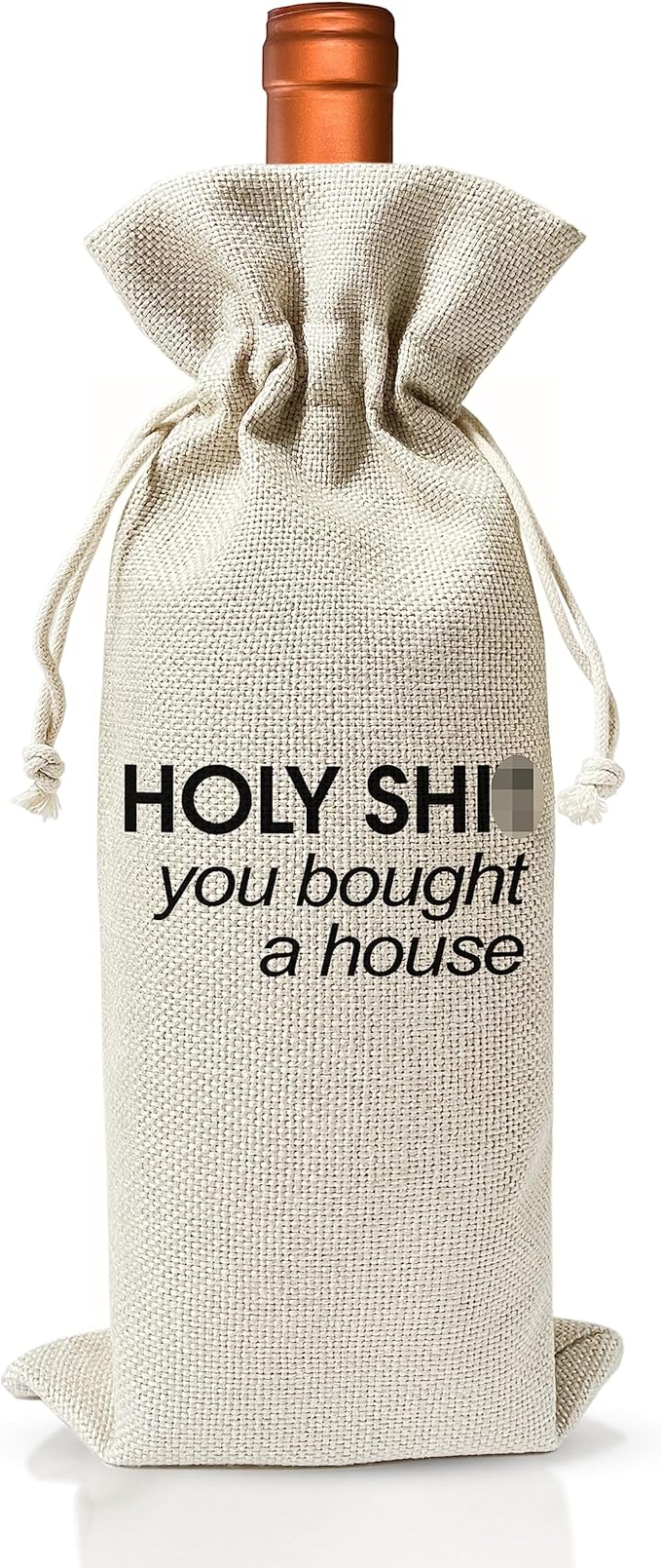 Housewarming Wine Bag - Housewarming Party Decorations - New Home Owner Gift - New House Congratulations decorations - Housewarming Party Supplies - Gift for Women Men - Realtor Gift - HiMo199