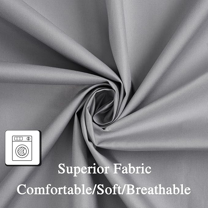 Hvqic Grey Canopy Bed Curtains - 4 Corner Post Bed Curtains Twin Bed Curtains Lightproof Drapes Bed Canopy for Adults & Girls Bedroom Decoration(Twin,Grey)