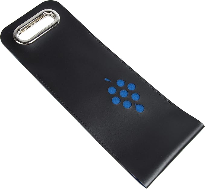 Leather Wine Bag with Handles Reusable Wine Carrier Bag Carrier Tote PU Leather Wine Gift Bag for Party Picnic Travel for Wine Lover Color Black 1 Bottle, color black- 1 bottle