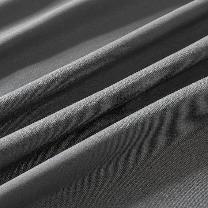 Bed Skirt Full Size Ruffled Bed Skirts with Split Corners, 12 Inch Drop Dust Ruffle Bed Skirt with Platform,Gray