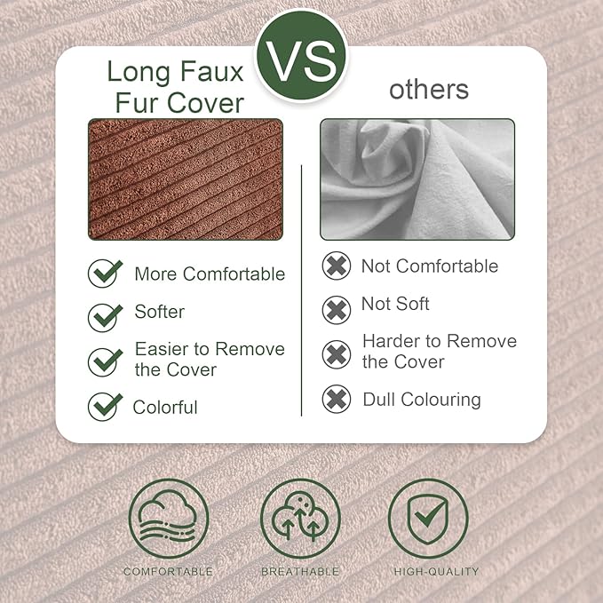 HIGOGOGO Wedge Headboard Pillow, Bed Rest Reading Pillow, Backrest Positioning Support Bolster Cushion with Removable Cover,Queen Size 60X20.4X8.4,Coffee