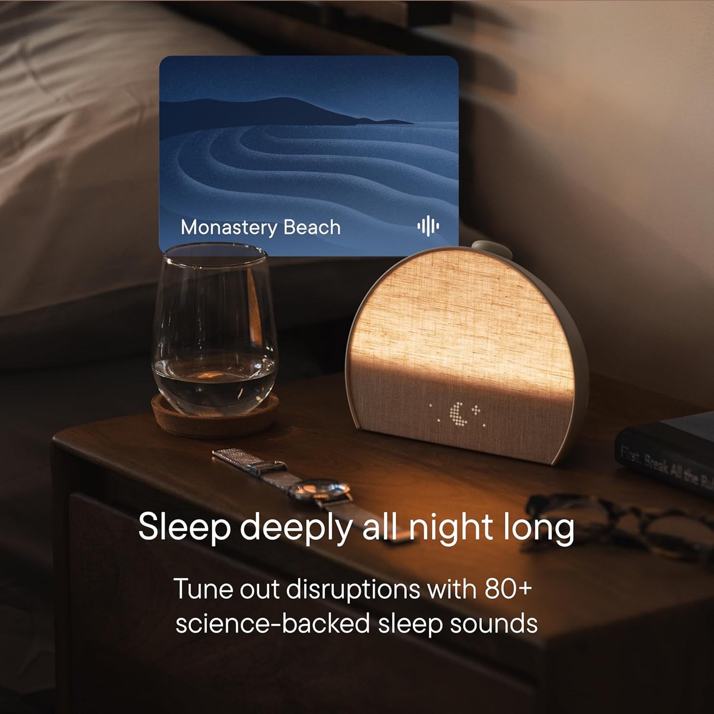 Hatch Restore 3 Sunrise Alarm Clock, Sound Machine, Smart Light (Greige) - White Noise, Screen-Free Sleep Routine