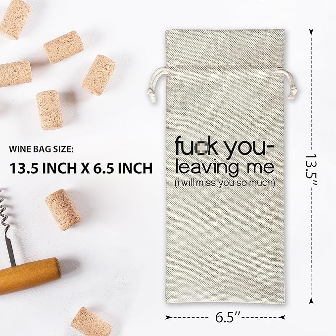 Housewarming Wine Bag - Housewarming Party Decorations - New Home Owner Gift - New House Congratulations decorations - Housewarming Party Supplies - Gift for Women Men - Realtor Gift - HiMo210