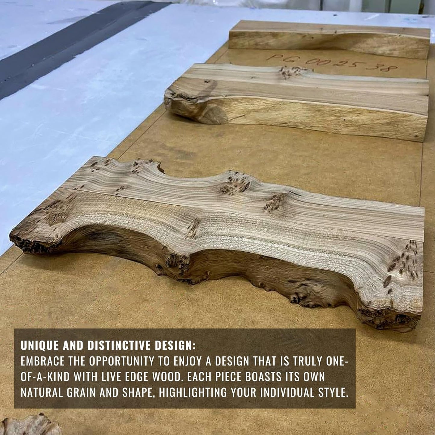 RWA Unique Floating Shelves for Wall Decor - Epoxy & Wood Wall Shelf Plank, Stylish Shelves for Room Wall Living Room Bedroom Office Organization - Elegant Wall Mounted Shelves Design (Small, amber)